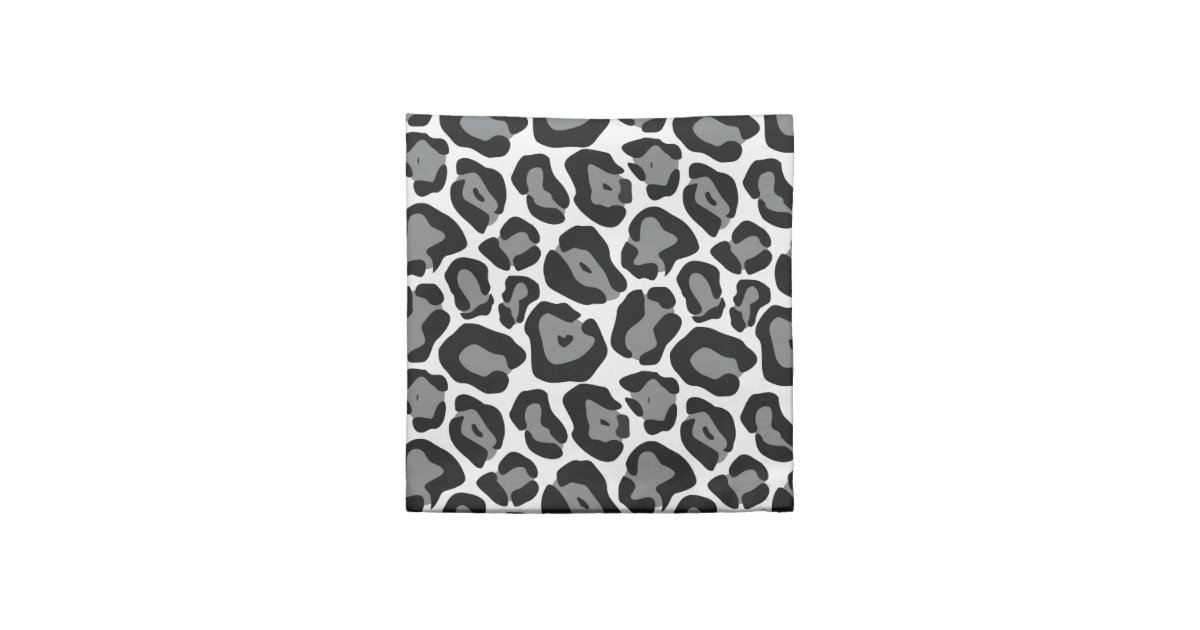 Snow Leopard Pattern Napkins | Zazzle