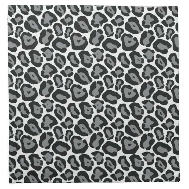 Snow Leopard Pattern Napkins (Front)