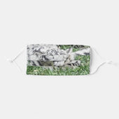 Snow Leopard (photo) Adult Cloth Face Mask (Front, Folded)