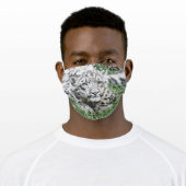 Snow Leopard (photo) Adult Cloth Face Mask (Worn)