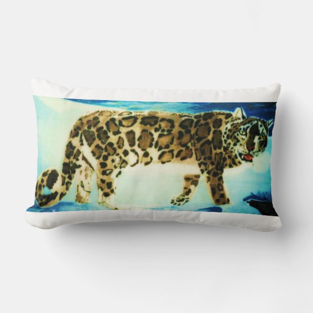 SNOW LEOPARD pillow (Front)