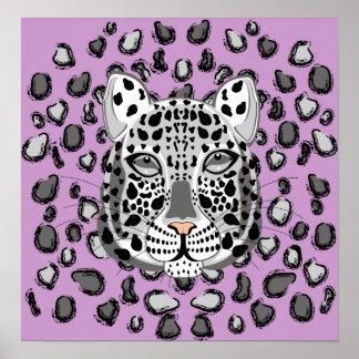 Snow Leopard Poster