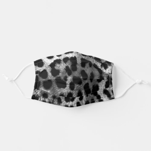 Snow Leopard Print Adult Cloth Face Mask