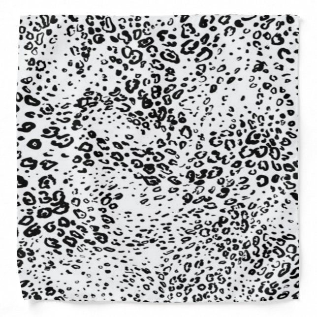 Snow Leopard Print Bandana (Front)