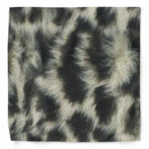 Snow Leopard Print Bandana