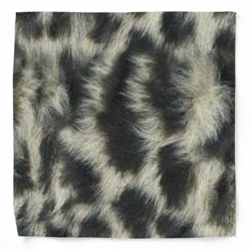 Snow Leopard Print Bandana