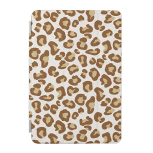 Snow Leopard Print, Beige, Tan, and White iPad Mini Cover