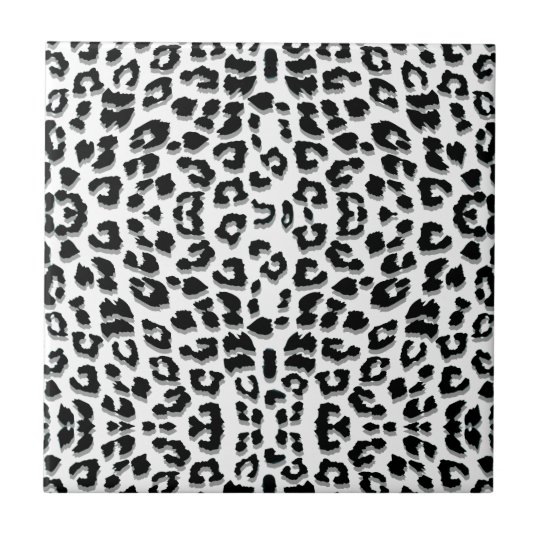 Snow Leopard Print Custom Ceramic Tile | Zazzle.com