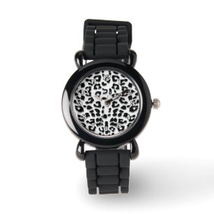 Snow Leopard Print Watch