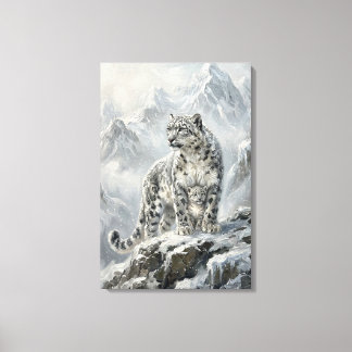 Snow Leopard_ Protector Archetypes  Canvas Print