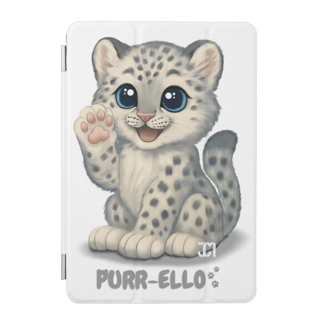 Snow leopard - Purr-ello iPad Mini Cover (Front)