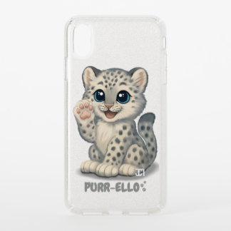 Snow leopard - Purr-ello Speck iPhone XS Max Case
