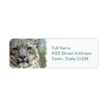 Snow Leopard Return Address Mailing Label