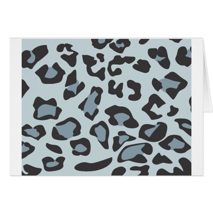 Snow Leopard Skin Pattern Card