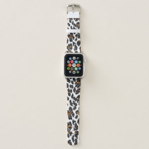 Snow Leopard Sparkle Apple Watch Band