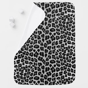 Snow leopard swaddle blanket
