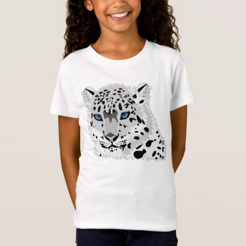 Snow leopard t_shirt