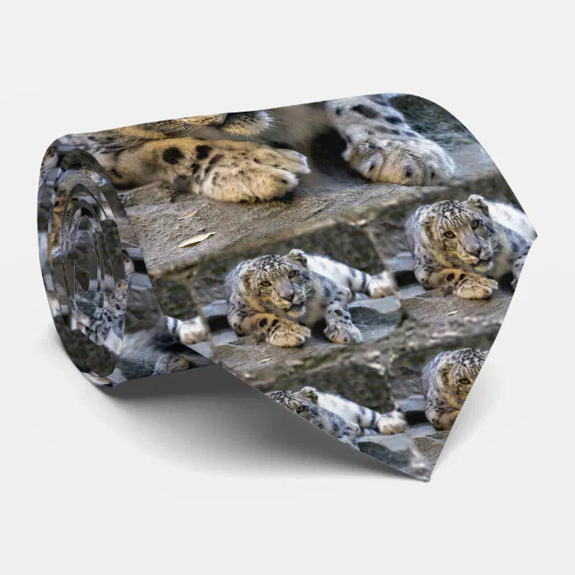 snow leopard tie