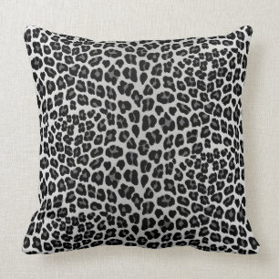 Snow leopard throw pillow