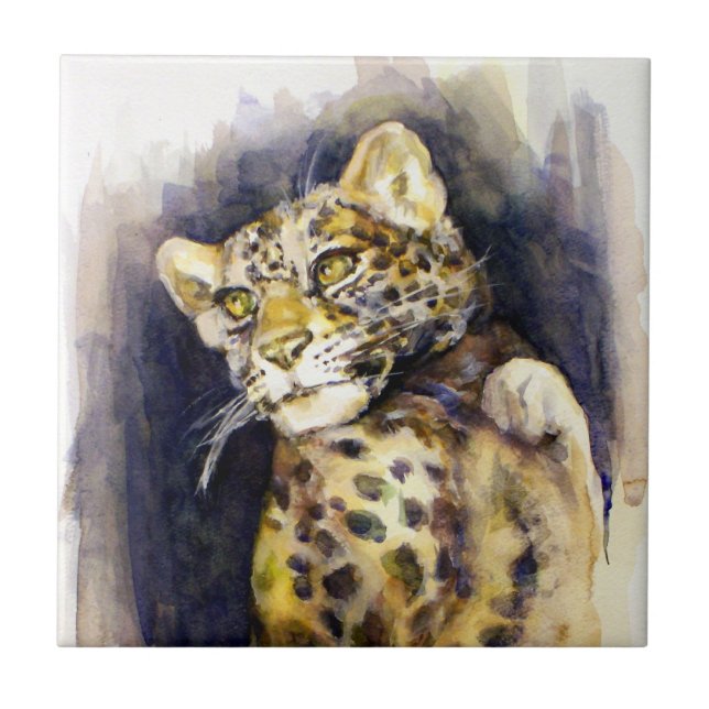 Snow Leopard Tile (Front)