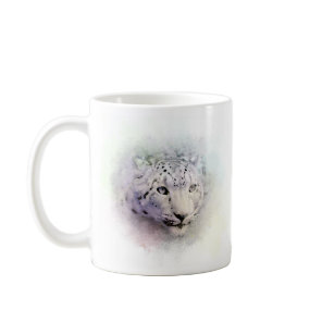 Snow Leopard Wildlife Coffee Mug