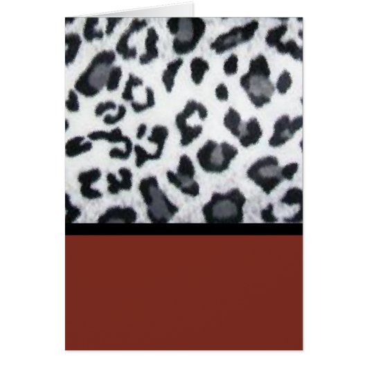 snow leopard with red cards (Front)