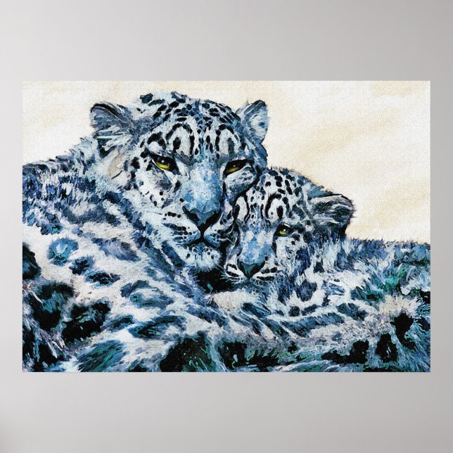 snow leopards poster (Front)