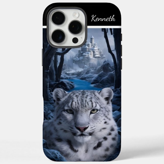 Snow Leopard's Winter Watch Case-Mate iPhone Case (Back)