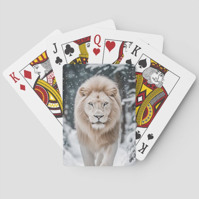 Snow Lion Poker Cards (Back)