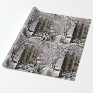 Snow Magic on 23rd St NYC Wrapping Paper
