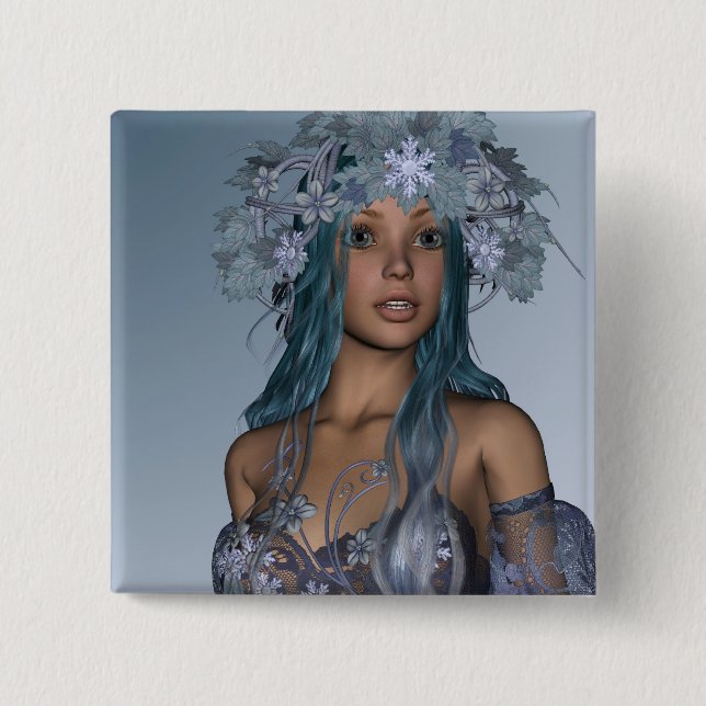 Snow Maiden Button (Front)