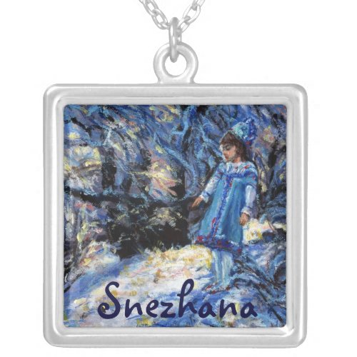 Snow Maiden Name Necklace