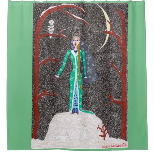 Snow Maiden Shower Curtain