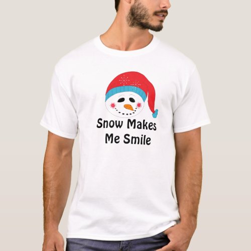 Snow Makes Me Smile T_Shirt