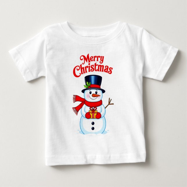 Snow man hat Christmas hat Baby T-Shirt (Front)