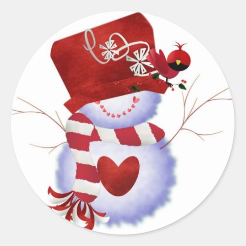 Snow Man Sticker