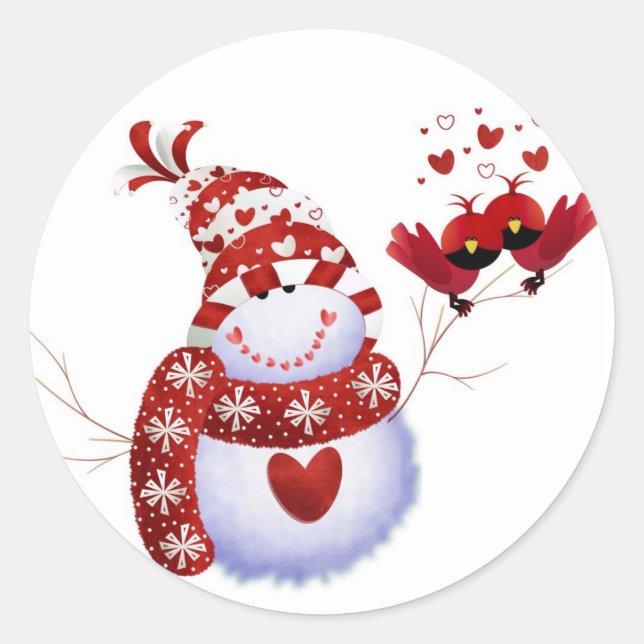 Snow Man Sticker (Front)