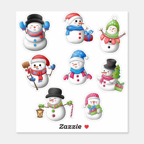 Snow Man Sublimation Clipart  Sticker