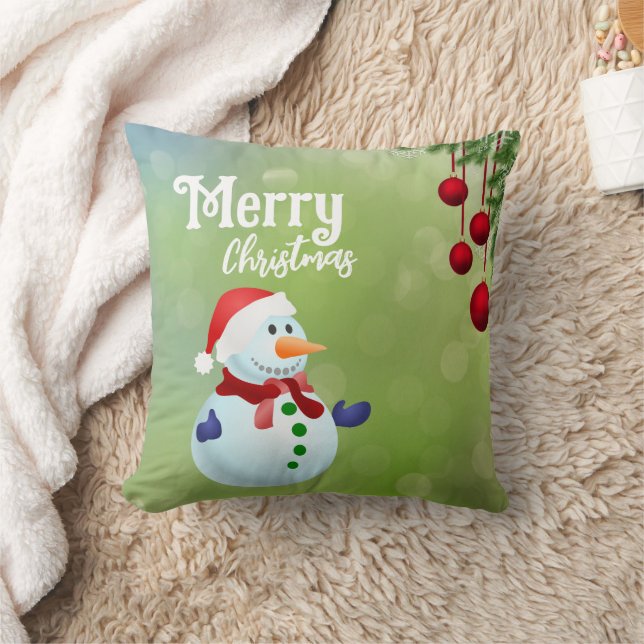 Snow man  throw pillow (Blanket)