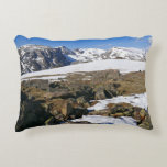 Snow Melting on the Rocky Mountains Accent Pillow