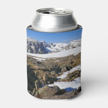 Snow Melting On The Rocky Mountains Can Cooler by mlewallpapers at Zazzle