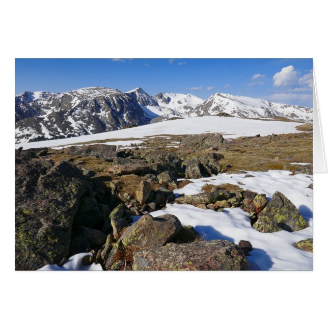 Snow Melting on the Rocky Mountains Cards (Front Horizontal)