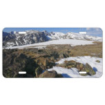 Snow Melting on the Rocky Mountains License Plate