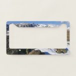 Snow Melting On The Rocky Mountains License Plate Frame at Zazzle