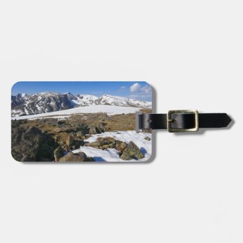 Snow Melting On The Rocky Mountains Luggage Tag by mlewallpapers at Zazzle