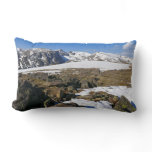 Snow Melting on the Rocky Mountains Lumbar Pillow
