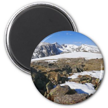 Snow Melting On The Rocky Mountains Magnet by mlewallpapers at Zazzle