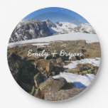 Snow Melting on the Rocky Mountains Paper Plates