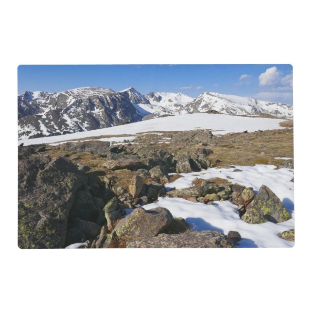 Snow Melting on the Rocky Mountains Placemat (Front)