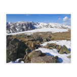 Snow Melting on the Rocky Mountains Postcard